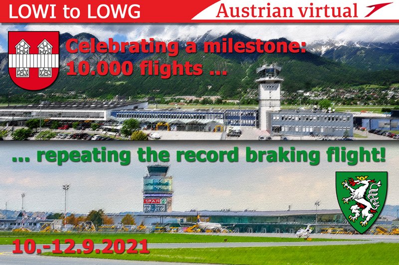 Celebrating 10.000 flights